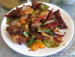 Pork ribs and vegetables